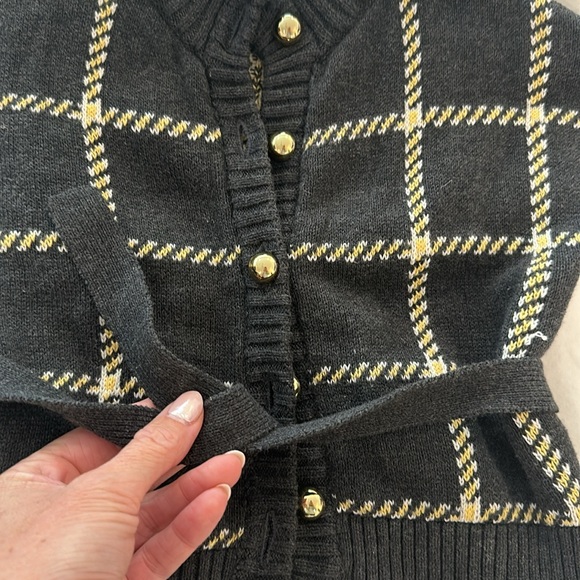 EUC Janie and Jack Sweater with Belt and Gold Button Detail 18-24 Month - Picture 3 of 5